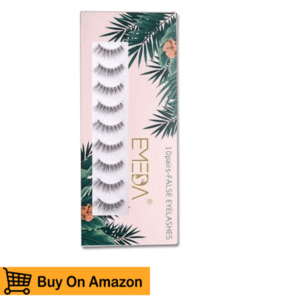 4. EMEDA False Eyelashes Natural Look 10 Pairs Invisible Band 3D Demi Wispies 12mm Medium Fake Lashes Small Face Eyelashes
