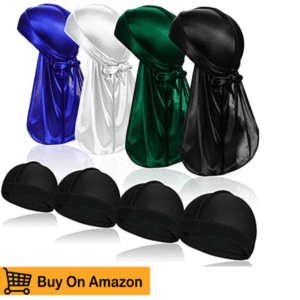 3. ASKNOTO Silky Durag with Long Tail