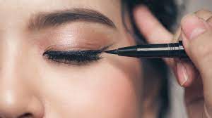 How do I prevent my eyeliner from running off at the water's edge