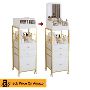 11. Luxspire Makeup Organizer Cart | Dorm Room Makeup Storage
