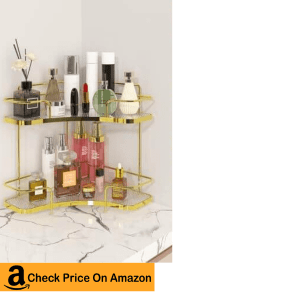 5. Asayuee 2-Tier Corner Counter Organizer | Affordable Makeup Organizer